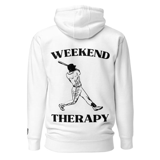Weekend Therapy Baseball Hoodie – Swing Edition by Weekend Therapy™ – Weekend Therapy Clothing