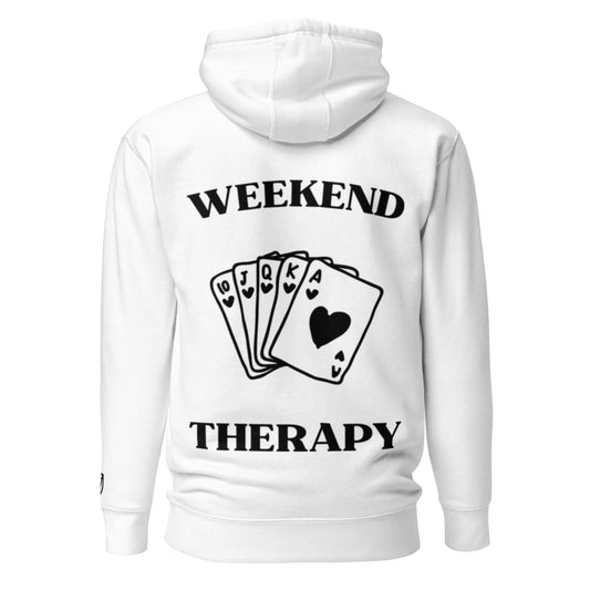 Weekend Therapy Poker Hand Hoodie – Royal Flush Edition by Weekend Therapy™ – Weekend Therapy Clothing