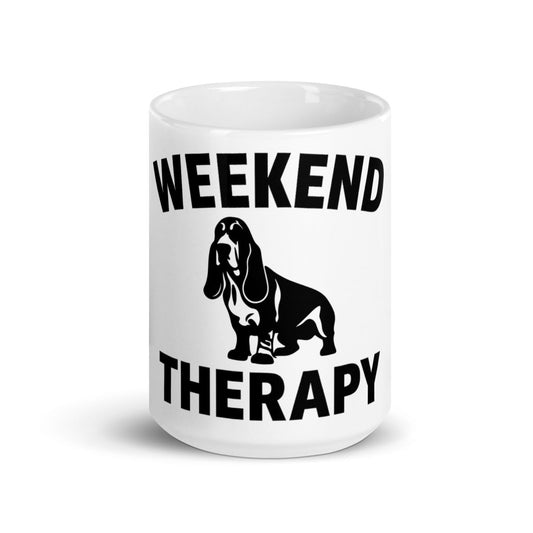 Basset Hound Mug | Weekend Therapy by Weekend Therapy™ – Weekend Therapy Clothing