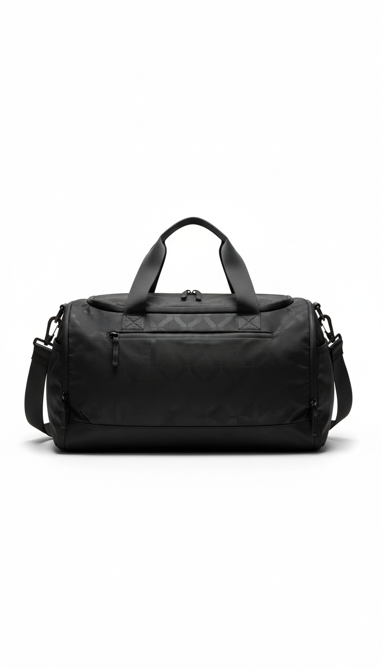 Deep Ink Black Technical Duffle Bag