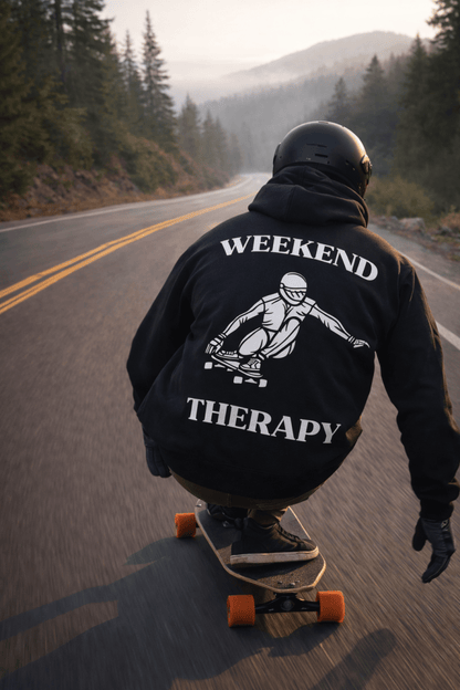 Downhill Longboarding Hoodie | Weekend Therapy by Weekend Therapy™ – Weekend Therapy Clothing