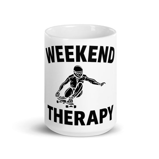 Downhill Longboarding Mug | Weekend Therapy by Weekend Therapy™ – Weekend Therapy Clothing