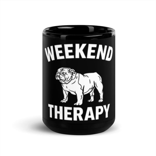 English Bulldog Mug | Weekend Therapy by Weekend Therapy™ – Weekend Therapy Clothing