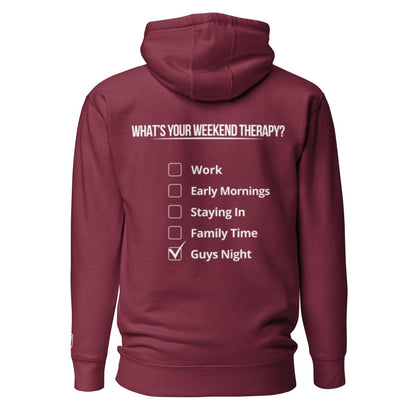Guys Night Hoodie | Weekend Therapy by Weekend Therapy™ – Weekend Therapy Clothing
