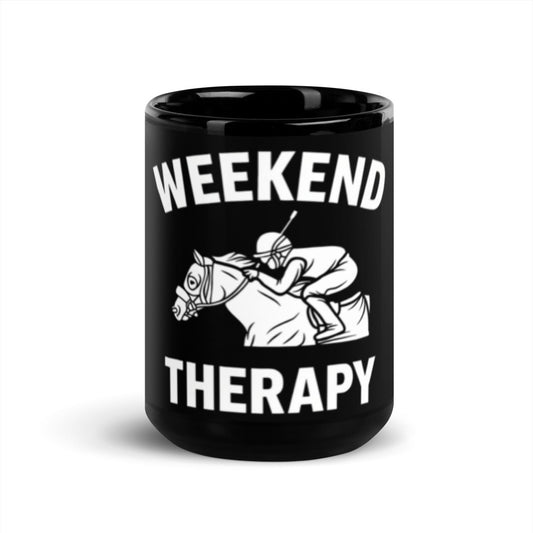 Horse Racing Mug | Weekend Therapy by Weekend Therapy™ – Weekend Therapy Clothing
