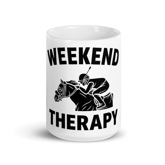 Horse Racing Mug | Weekend Therapy by Weekend Therapy™ – Weekend Therapy Clothing