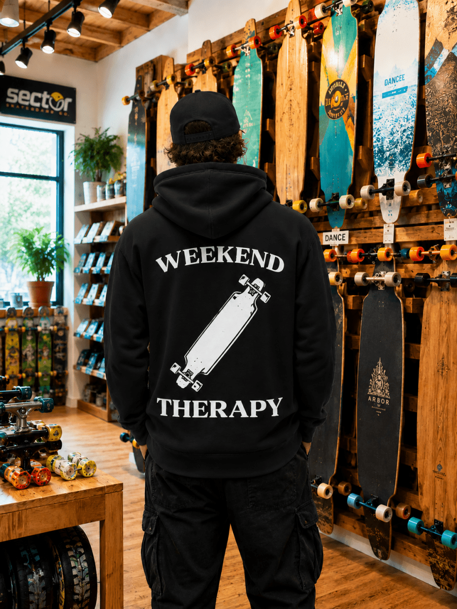Longboarding Hoodie | Weekend Therapy by Weekend Therapy™ – Weekend Therapy Clothing