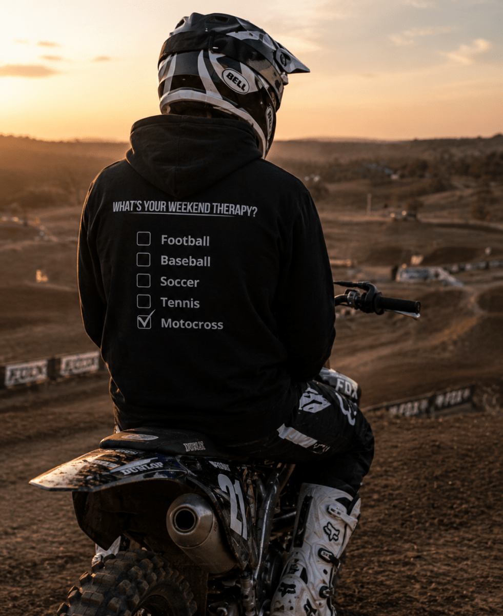 Motocross Therapy Hoodie | Weekend Therapy by Weekend Therapy™ – Weekend Therapy Clothing