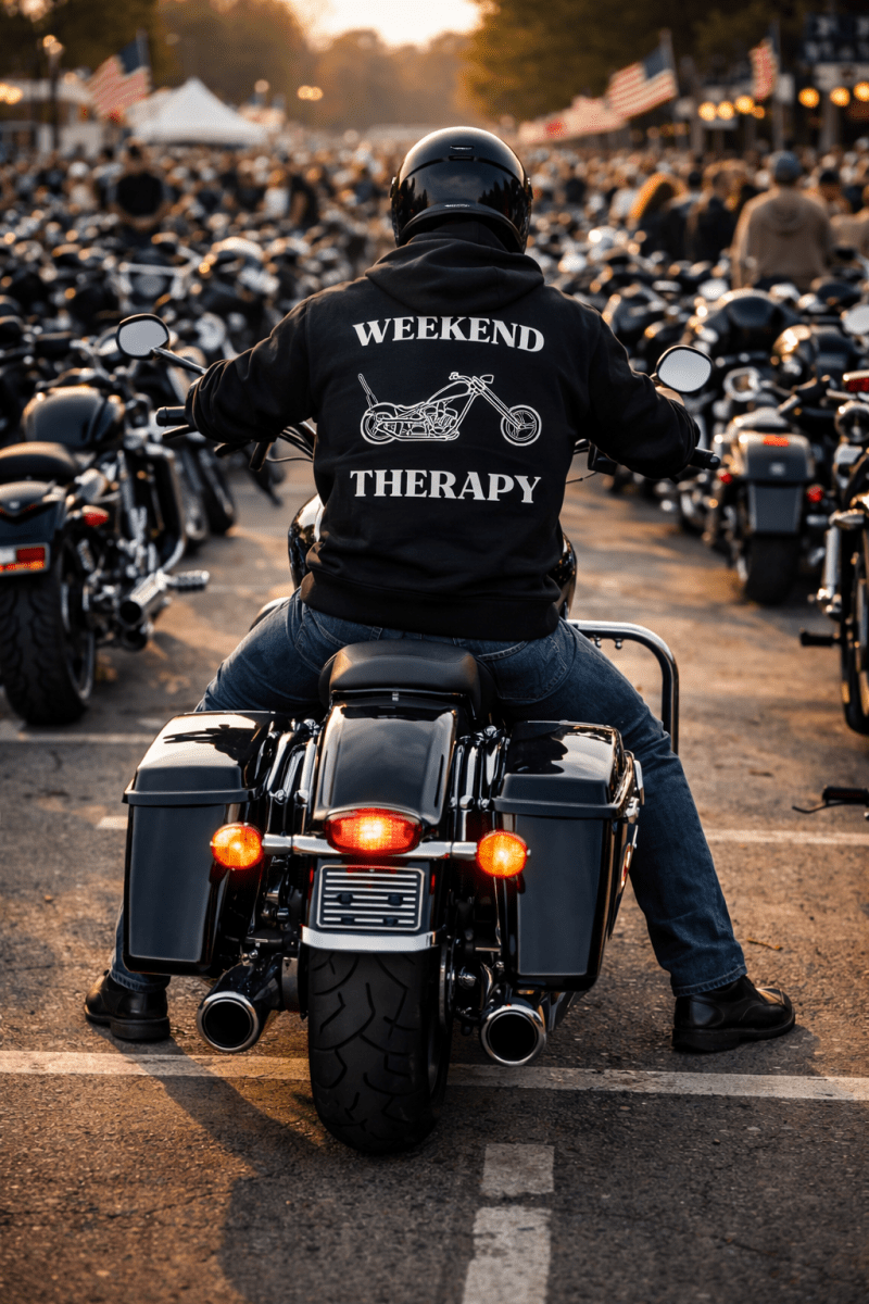 Motorcycle Hoodie | Weekend Therapy by Weekend Therapy™ – Weekend Therapy Clothing