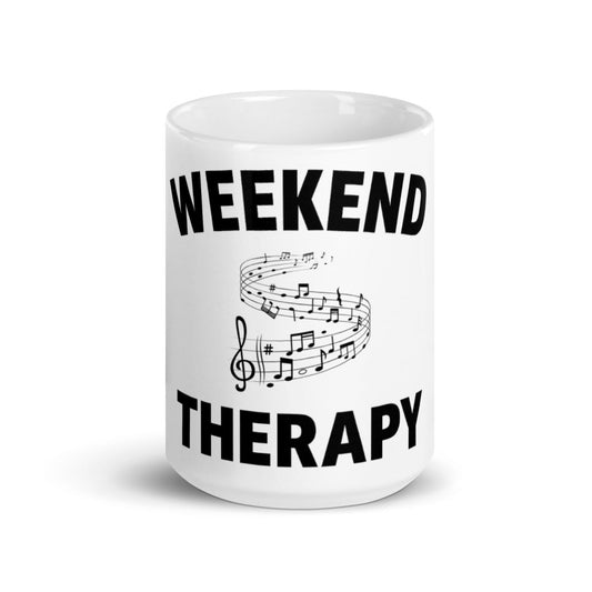 Music Notes Mug | Weekend Therapy by Weekend Therapy™ – Weekend Therapy Clothing