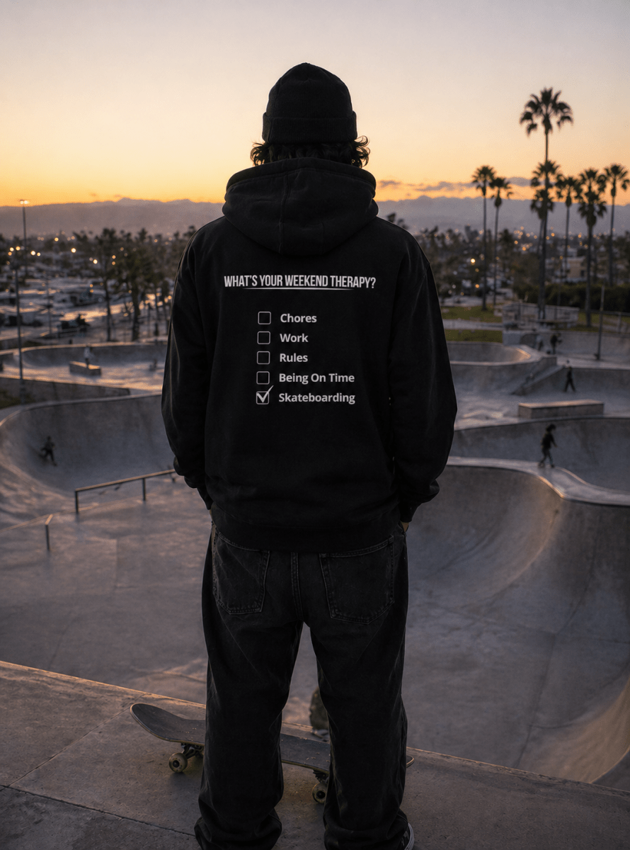 Skateboarding Hoodie | Weekend Therapy by Weekend Therapy™ – Weekend Therapy Clothing