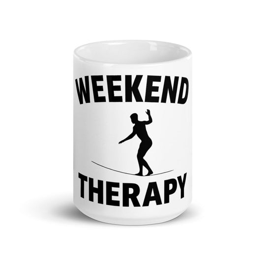 Slacklining Mug | Weekend Therapy by Weekend Therapy™ – Weekend Therapy Clothing