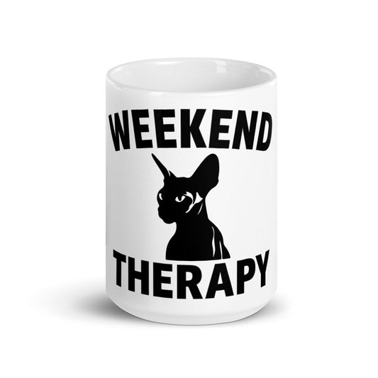 Sphynx Cat Mug | Weekend Therapy by Weekend Therapy™ – Weekend Therapy Clothing
