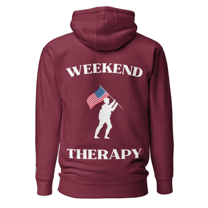 Weekend Therapy Armed Forces Hoodie – Flag Raise Edition by Weekend Therapy™ – Weekend Therapy Clothing