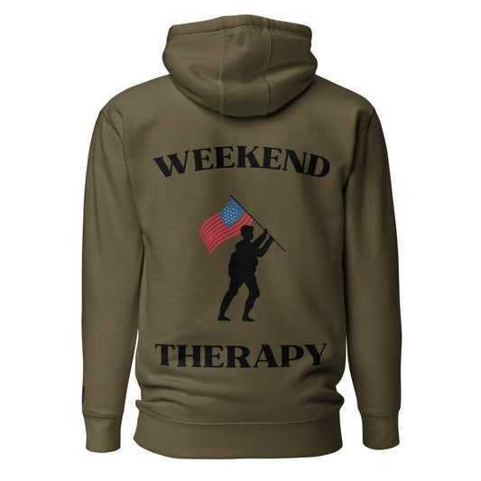 Weekend Therapy Armed Forces Hoodie – Flag Raise Edition by Weekend Therapy™ – Weekend Therapy Clothing