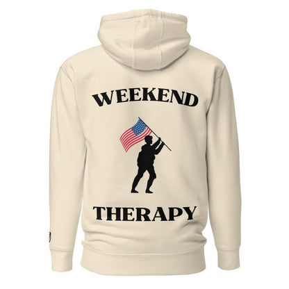 Weekend Therapy Armed Forces Hoodie – Flag Raise Edition by Weekend Therapy™ – Weekend Therapy Clothing