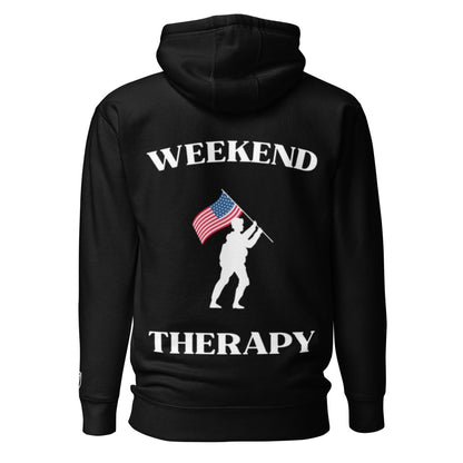Weekend Therapy Armed Forces Hoodie – Flag Raise Edition by Weekend Therapy™ – Weekend Therapy Clothing