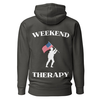 Weekend Therapy Armed Forces Hoodie – Flag Raise Edition by Weekend Therapy™ – Weekend Therapy Clothing