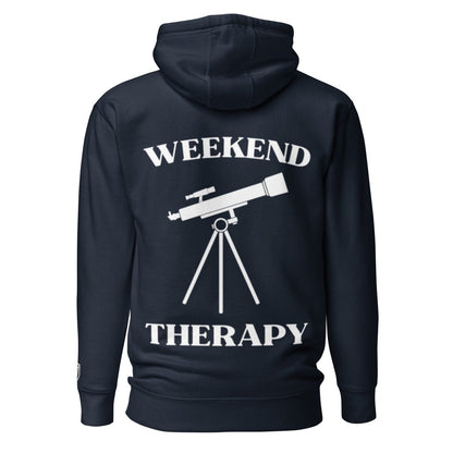 Weekend Therapy Astronomy Hoodie – Telescope Edition by Weekend Therapy™ – Weekend Therapy Clothing