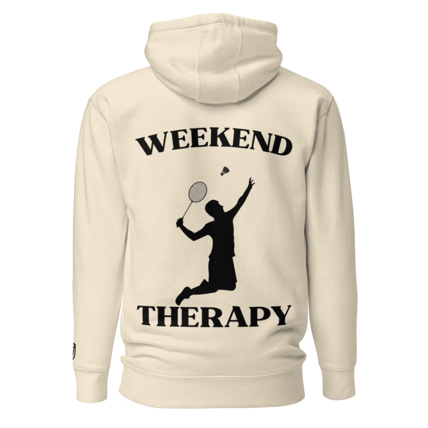 Weekend Therapy Badminton Hoodie – Racket Edition by Weekend Therapy™ – Weekend Therapy Clothing