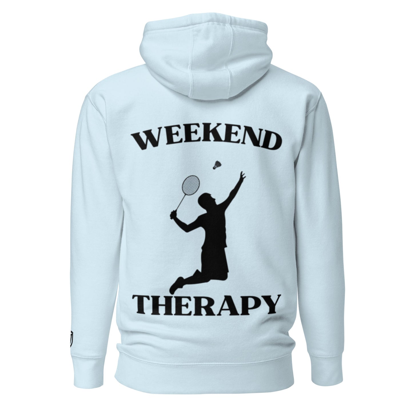 Weekend Therapy Badminton Hoodie – Racket Edition by Weekend Therapy™ – Weekend Therapy Clothing