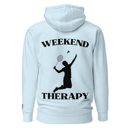 Weekend Therapy Badminton Hoodie – Racket Edition by Weekend Therapy™ – Weekend Therapy Clothing