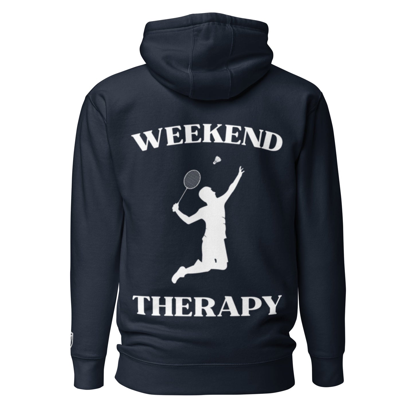 Weekend Therapy Badminton Hoodie – Racket Edition by Weekend Therapy™ – Weekend Therapy Clothing