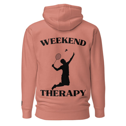 Weekend Therapy Badminton Hoodie – Racket Edition by Weekend Therapy™ – Weekend Therapy Clothing
