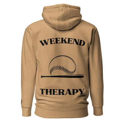 Weekend Therapy Baseball Hoodie – Bat & Ball Edition by Weekend Therapy™ – Weekend Therapy Clothing