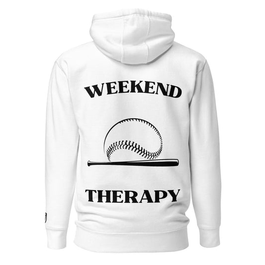 Weekend Therapy Baseball Hoodie – Bat & Ball Edition by Weekend Therapy™ – Weekend Therapy Clothing