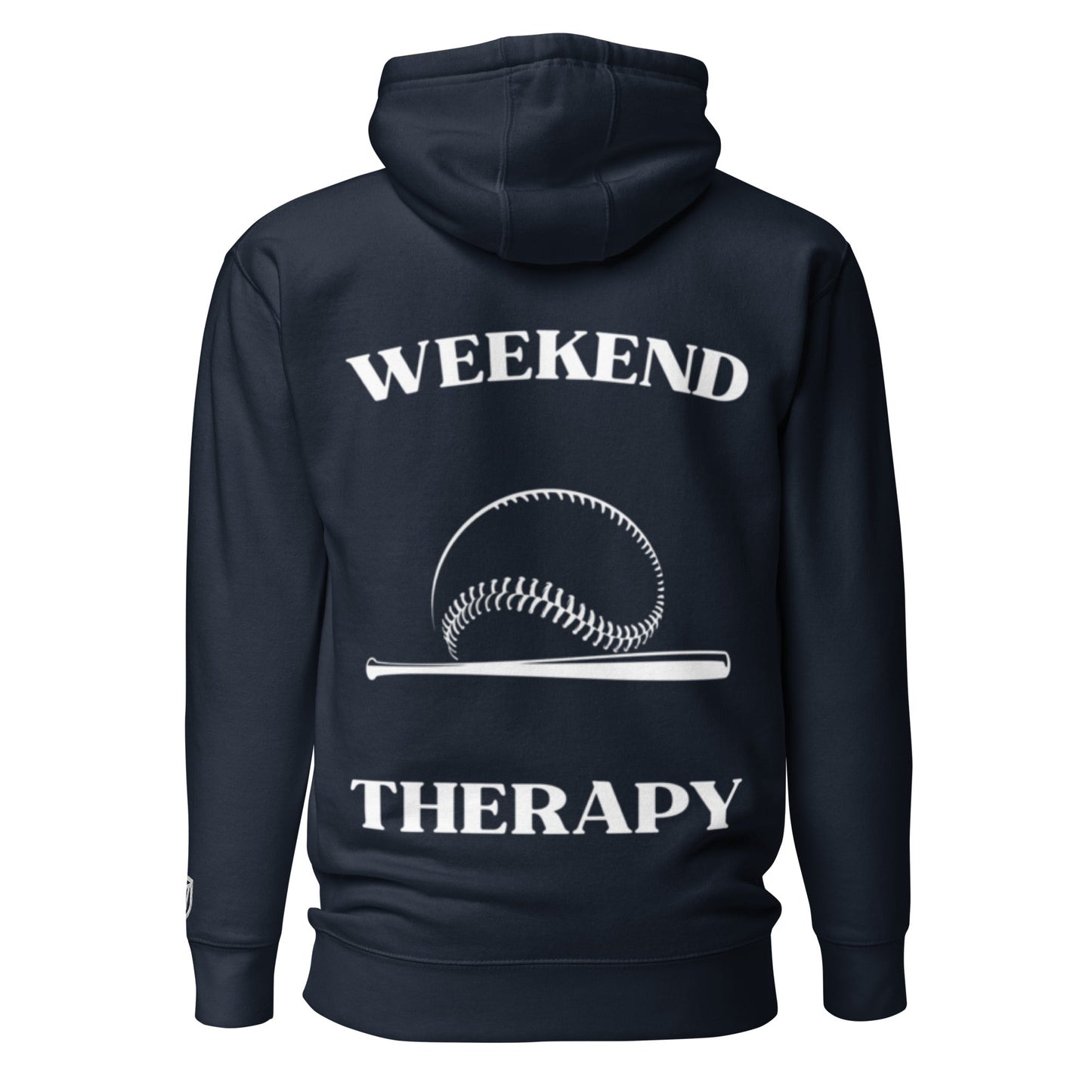 Weekend Therapy Baseball Hoodie – Bat & Ball Edition by Weekend Therapy™ – Weekend Therapy Clothing