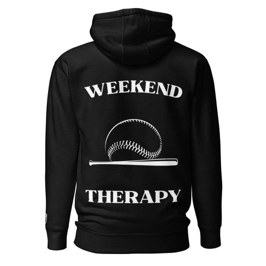 Weekend Therapy Baseball Hoodie – Bat & Ball Edition by Weekend Therapy™ – Weekend Therapy Clothing