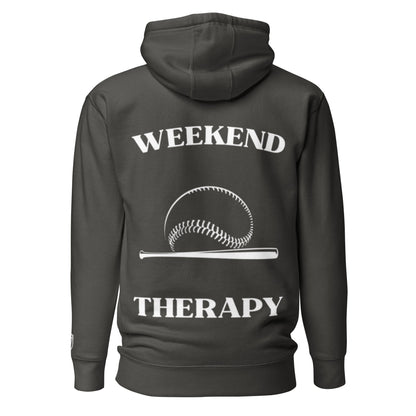 Weekend Therapy Baseball Hoodie – Bat & Ball Edition by Weekend Therapy™ – Weekend Therapy Clothing