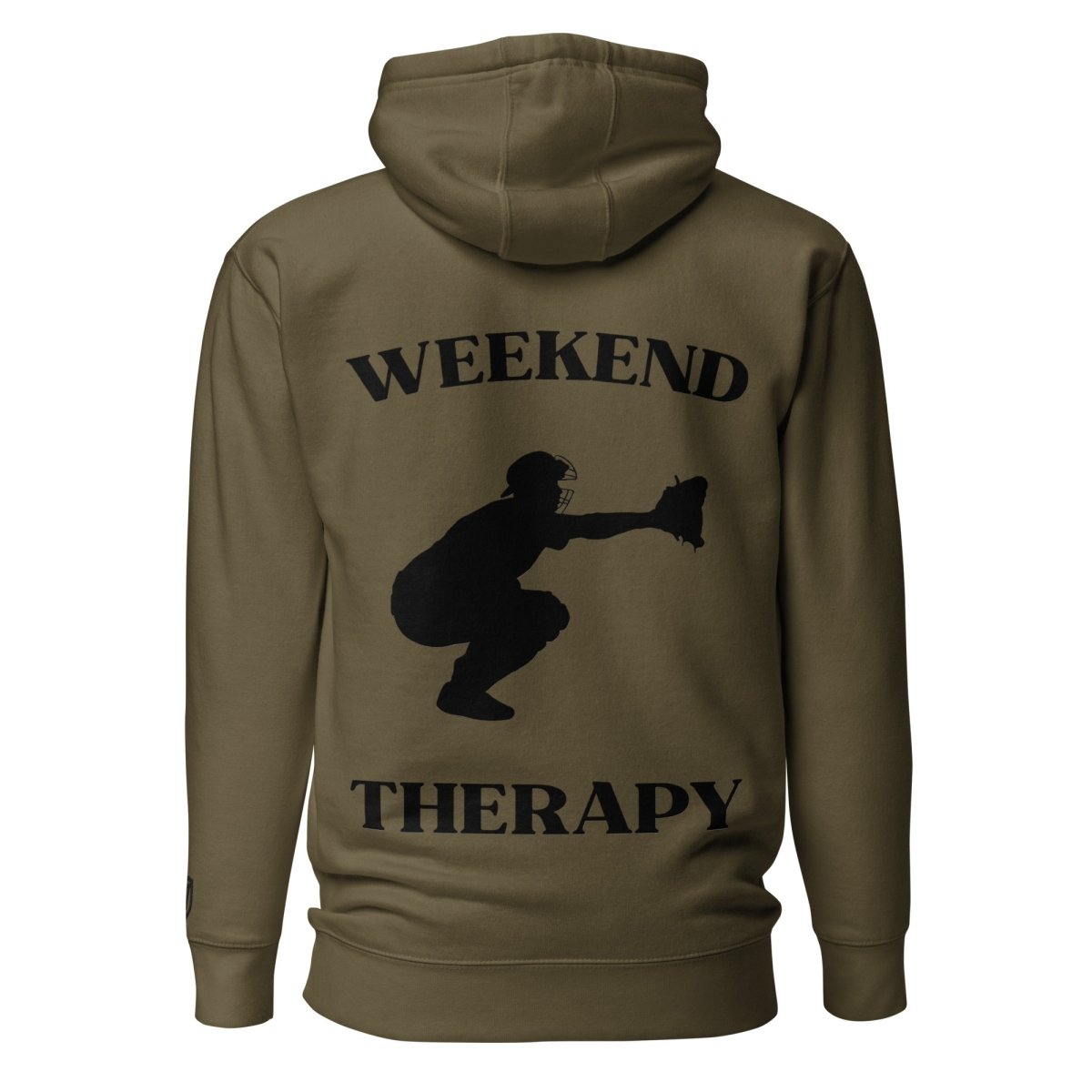 Weekend Therapy Baseball Hoodie – Catcher Edition by Weekend Therapy™ – Weekend Therapy Clothing