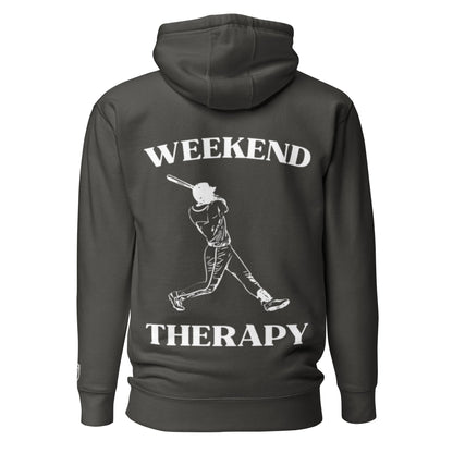 Weekend Therapy Baseball Hoodie – Swing Edition by Weekend Therapy™ – Weekend Therapy Clothing