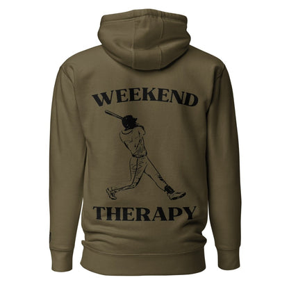 Weekend Therapy Baseball Hoodie – Swing Edition by Weekend Therapy™ – Weekend Therapy Clothing