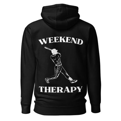 Weekend Therapy Baseball Hoodie – Swing Edition by Weekend Therapy™ – Weekend Therapy Clothing