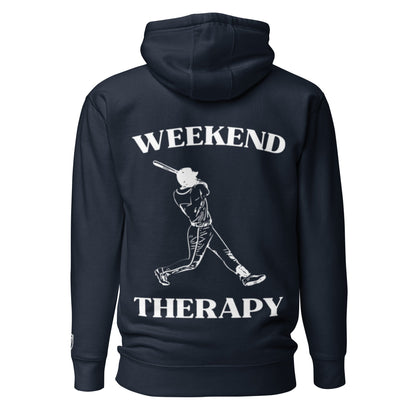 Weekend Therapy Baseball Hoodie – Swing Edition by Weekend Therapy™ – Weekend Therapy Clothing