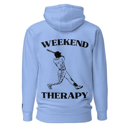 Weekend Therapy Baseball Hoodie – Swing Edition by Weekend Therapy™ – Weekend Therapy Clothing
