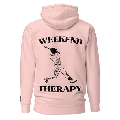 Weekend Therapy Baseball Hoodie – Swing Edition by Weekend Therapy™ – Weekend Therapy Clothing