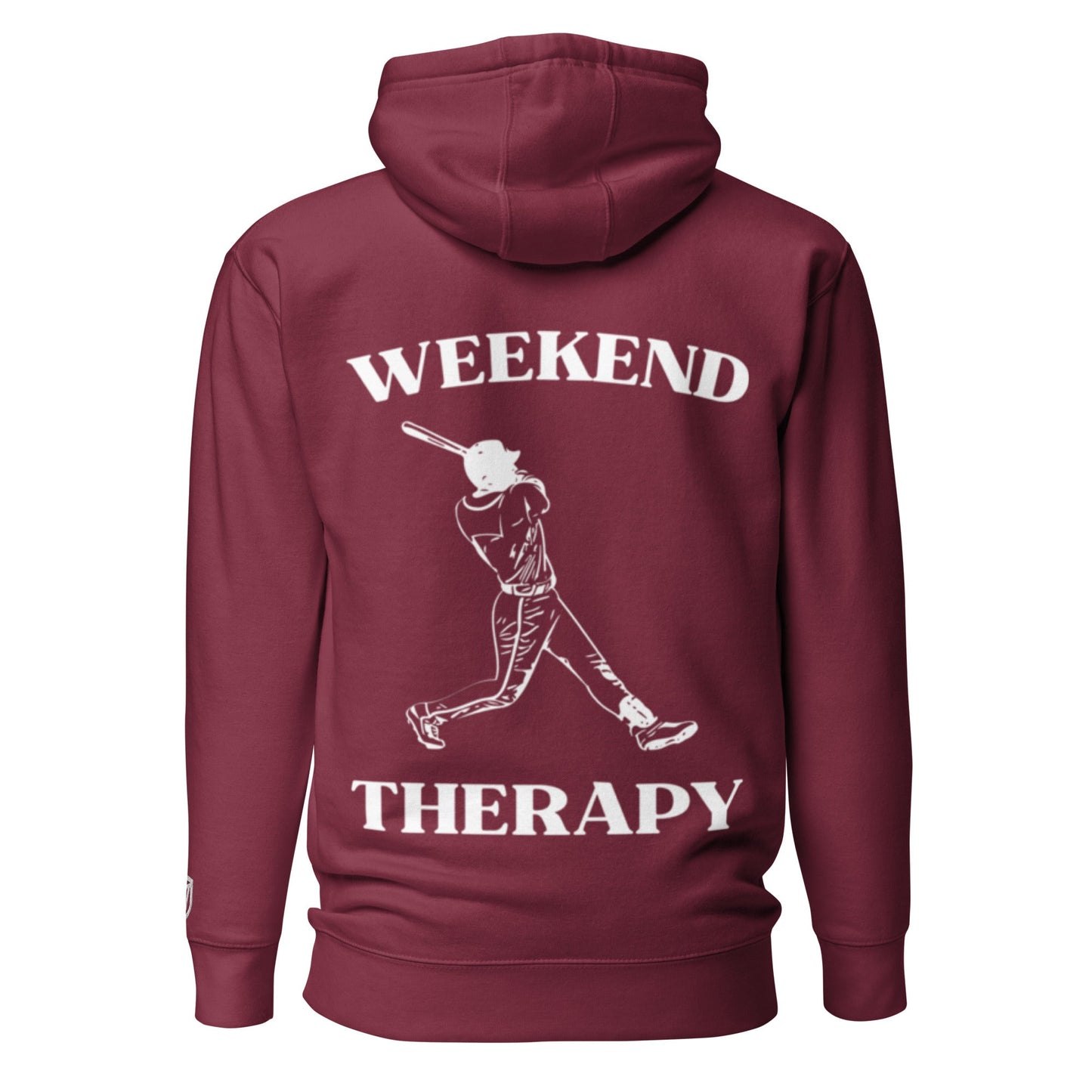 Weekend Therapy Baseball Hoodie – Swing Edition by Weekend Therapy™ – Weekend Therapy Clothing