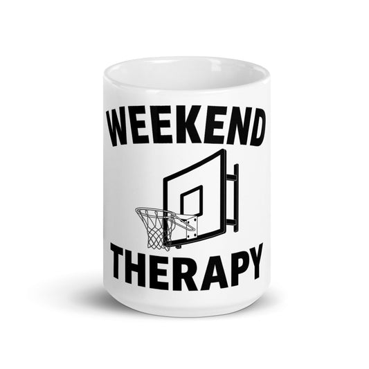 Weekend Therapy Basketball Mug – Hoop Edition by Weekend Therapy™ – Weekend Therapy Clothing