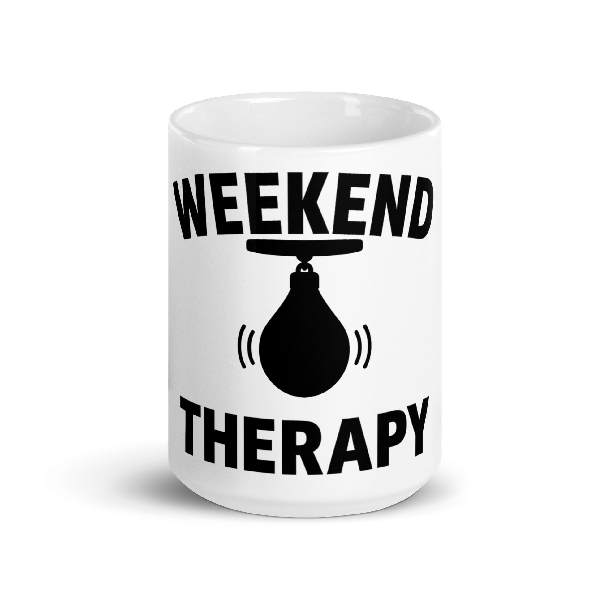Weekend Therapy Boxing Mug – Speed Bag Edition by Weekend Therapy™ – Weekend Therapy Clothing