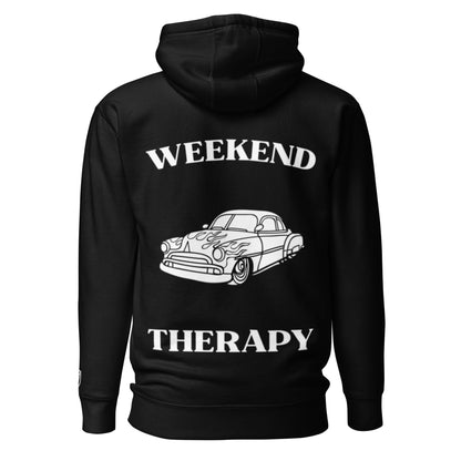 Weekend Therapy Classic Car Hoodie – Custom Edition by Weekend Therapy™ – Weekend Therapy Clothing