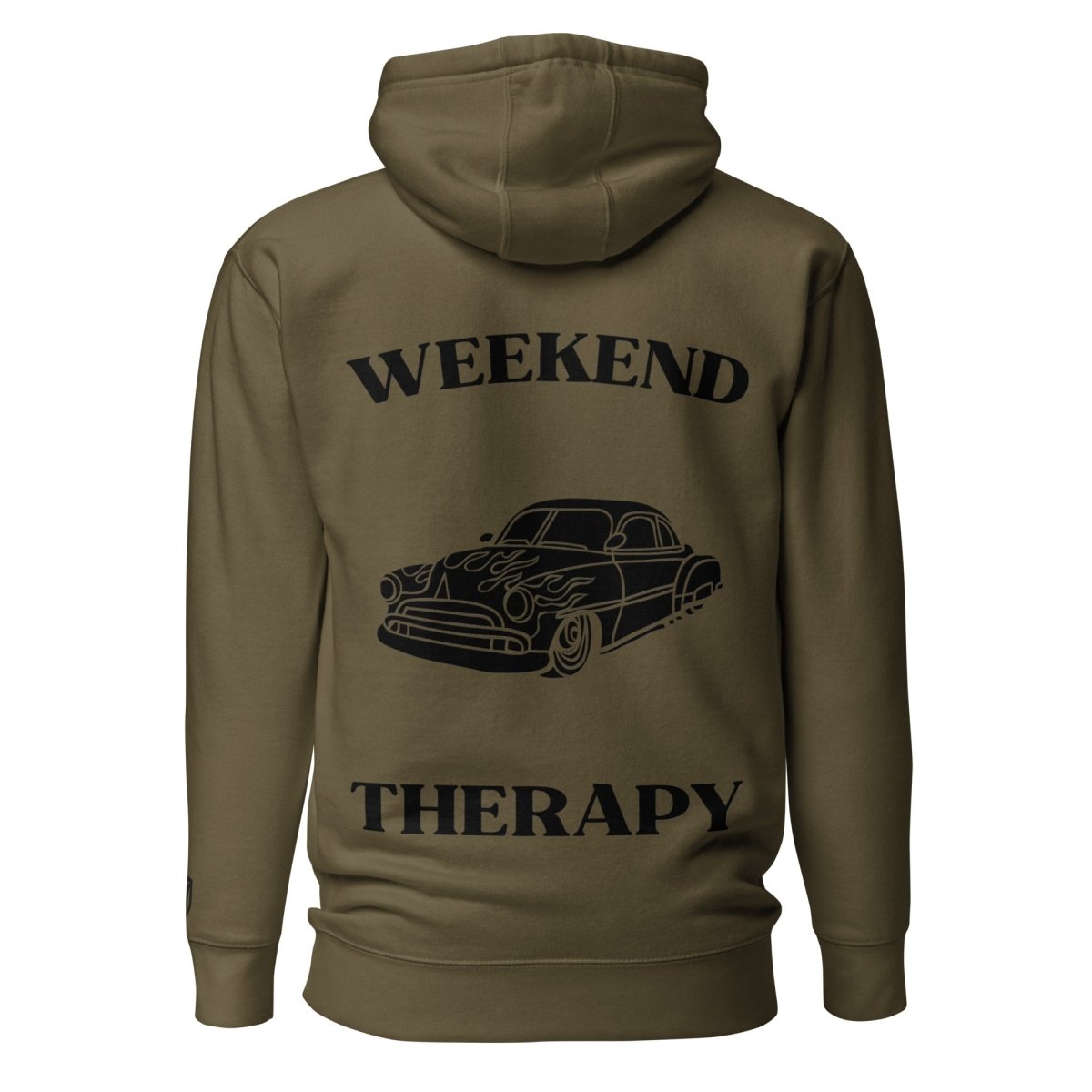 Weekend Therapy Classic Car Hoodie – Custom Edition by Weekend Therapy™ – Weekend Therapy Clothing