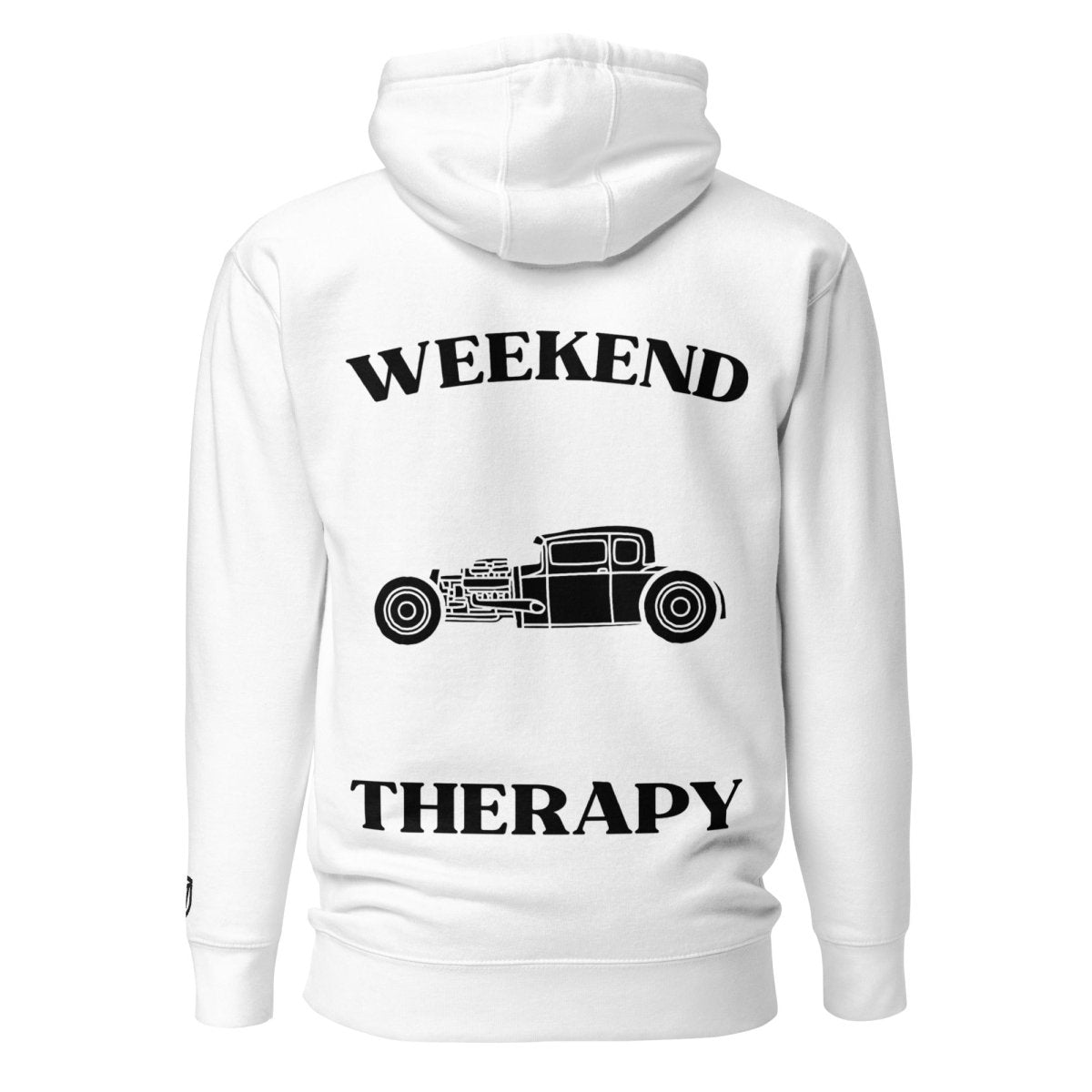 Weekend Therapy Classic Car Hoodie – Rat Rod Edition by Weekend Therapy™ – Weekend Therapy Clothing