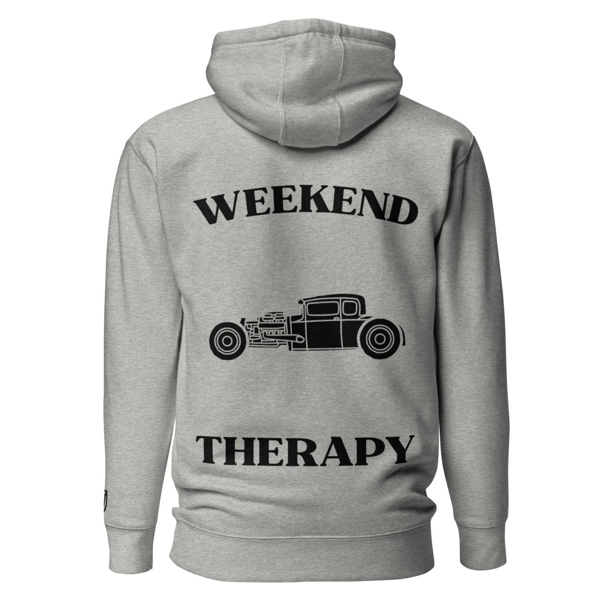 Weekend Therapy Classic Car Hoodie – Rat Rod Edition by Weekend Therapy™ – Weekend Therapy Clothing