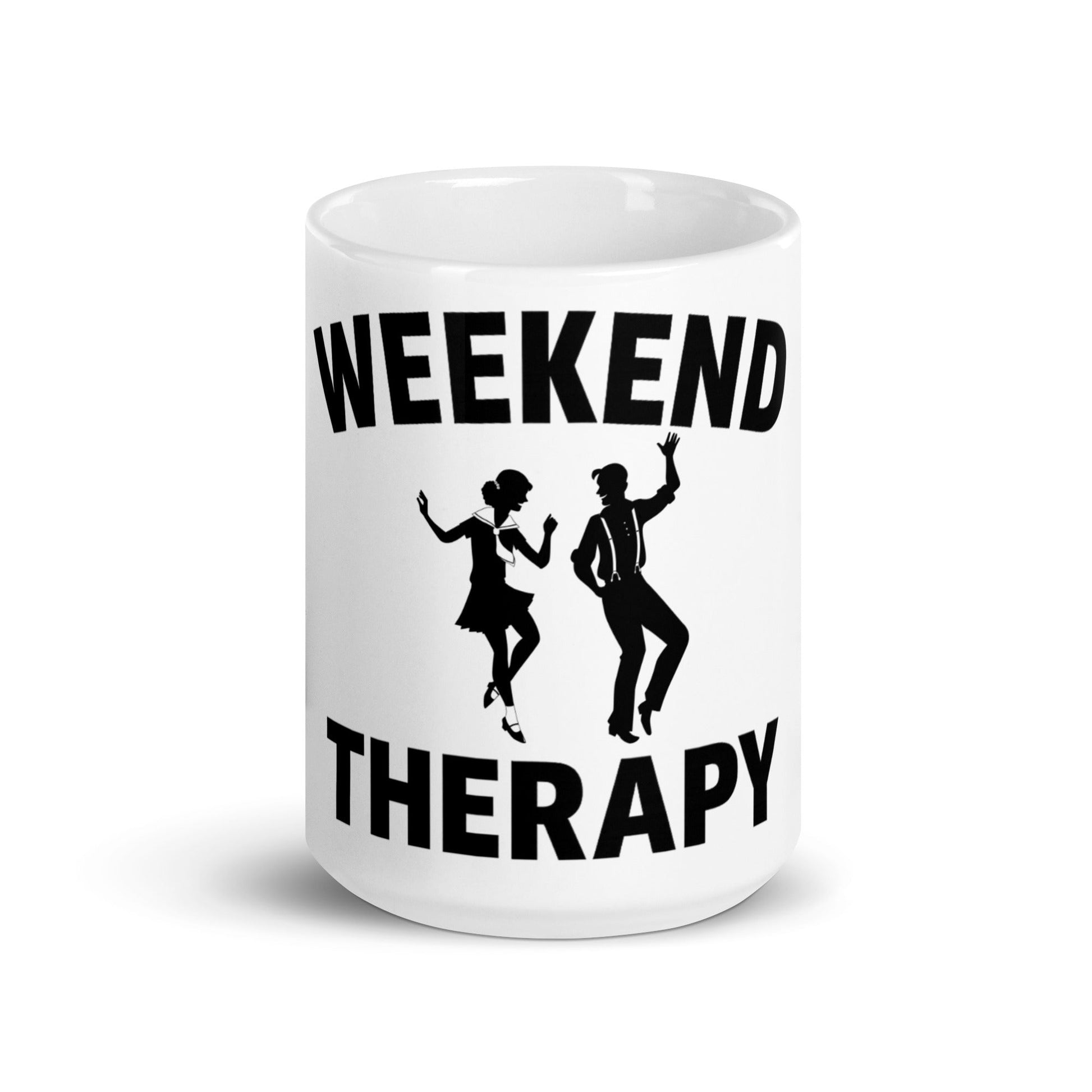 Weekend Therapy Dance Mug – Tap Edition White Glossy Mug by Weekend Therapy™ – Weekend Therapy Clothing