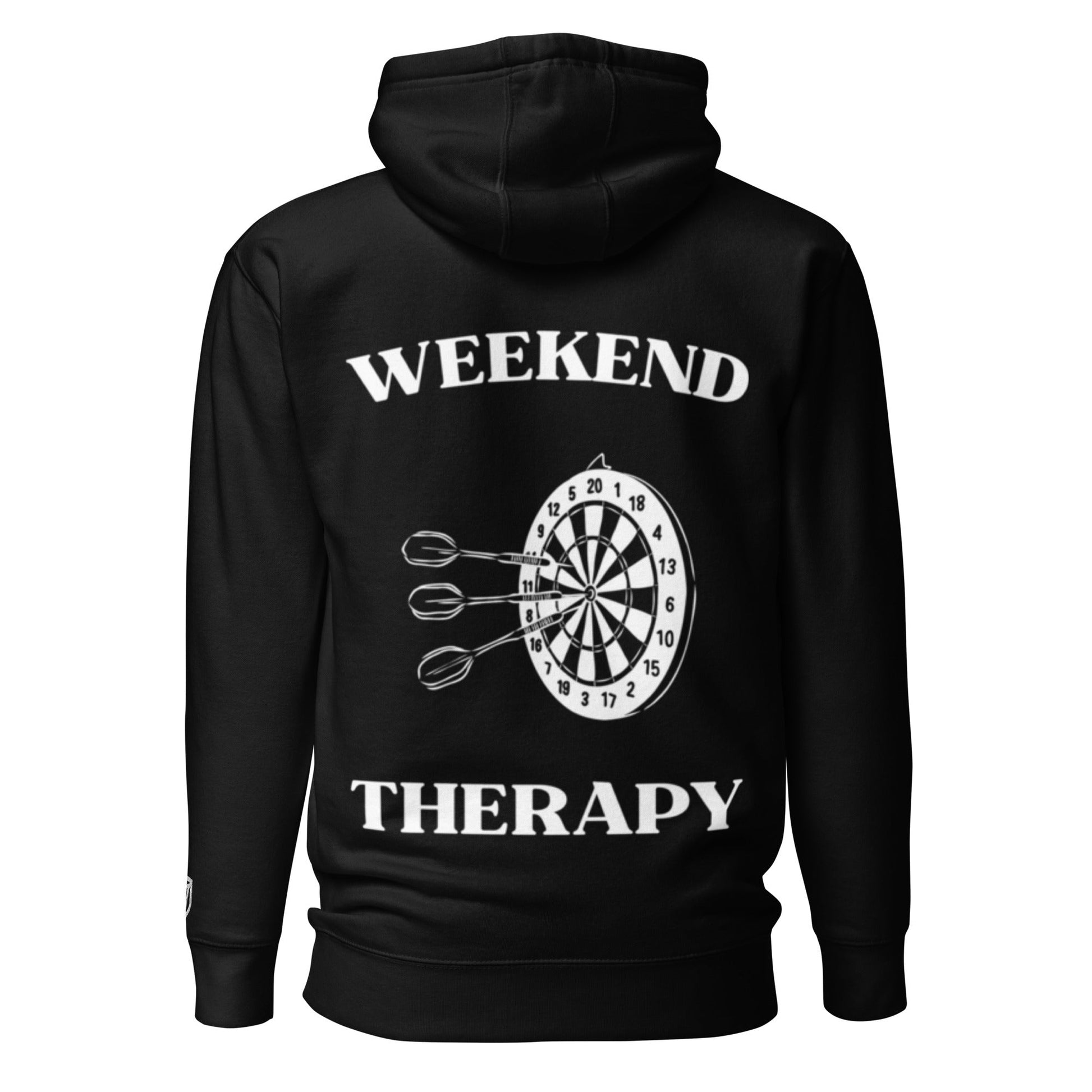 Weekend Therapy Darts Hoodie – Bullseye Edition by Weekend Therapy™ – Weekend Therapy Clothing