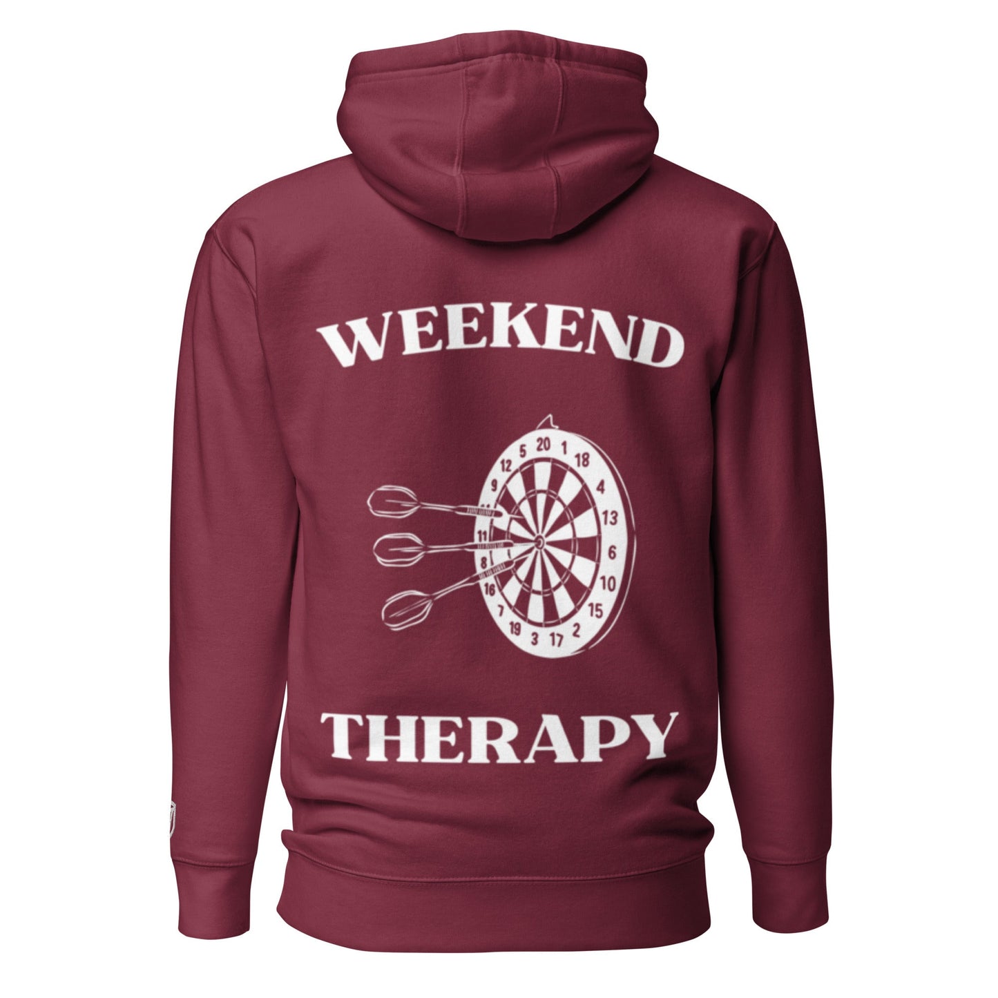 Weekend Therapy Darts Hoodie – Bullseye Edition by Weekend Therapy™ – Weekend Therapy Clothing